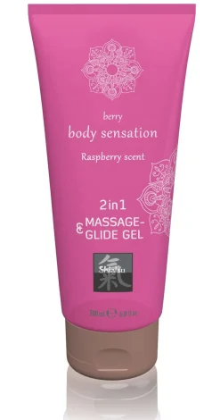 Shiatsu - Gel de massage et lubrifiant à la framboise - 200 ml