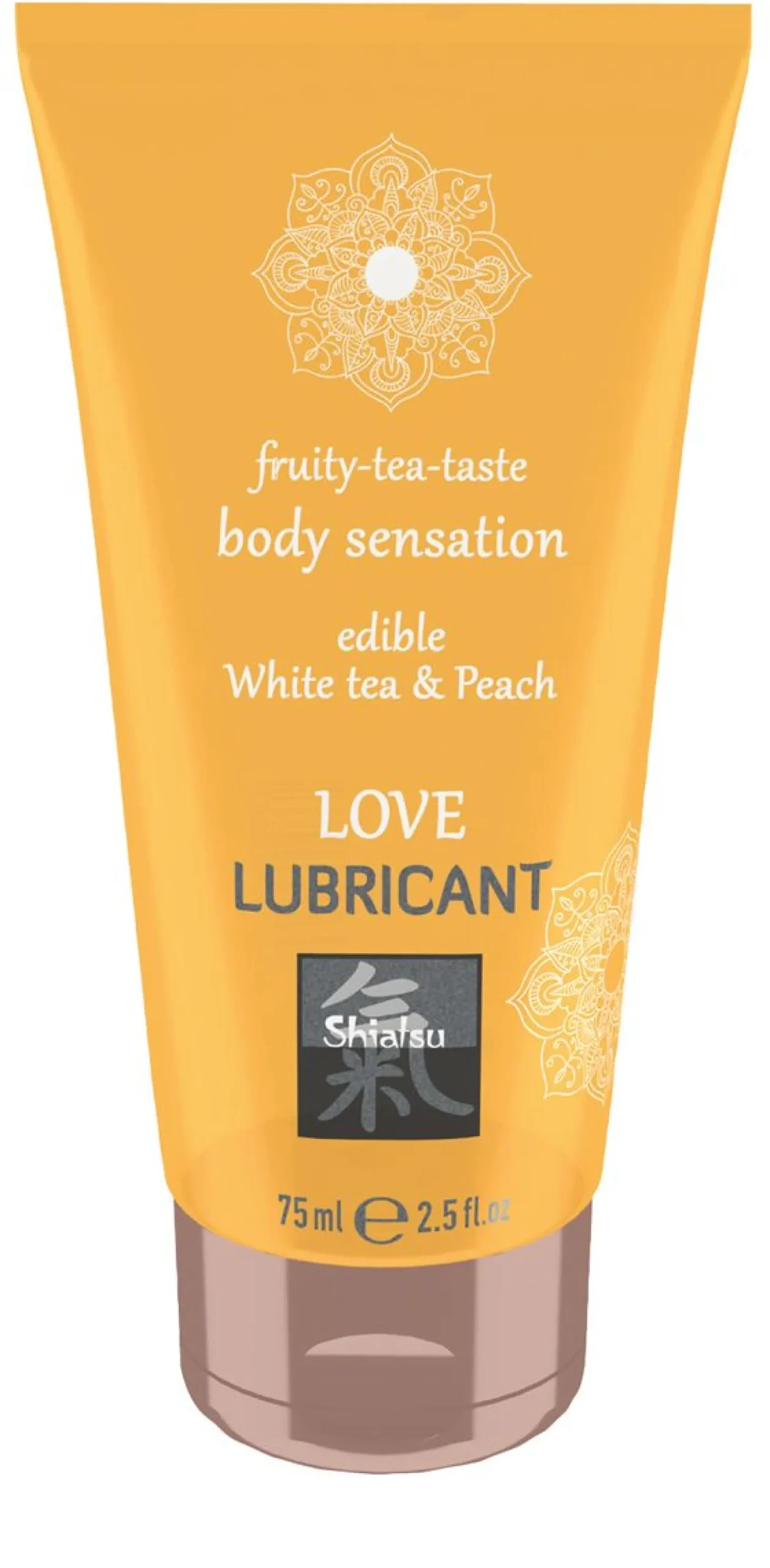 Shiatsu - Lubrifiant comestible au thé blanc et pêche - 75 ml