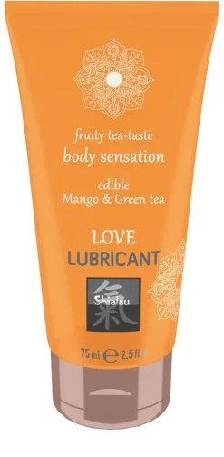 Shiatsu - Lubrifiant comestible à la mangue et thé vert - 75 ml