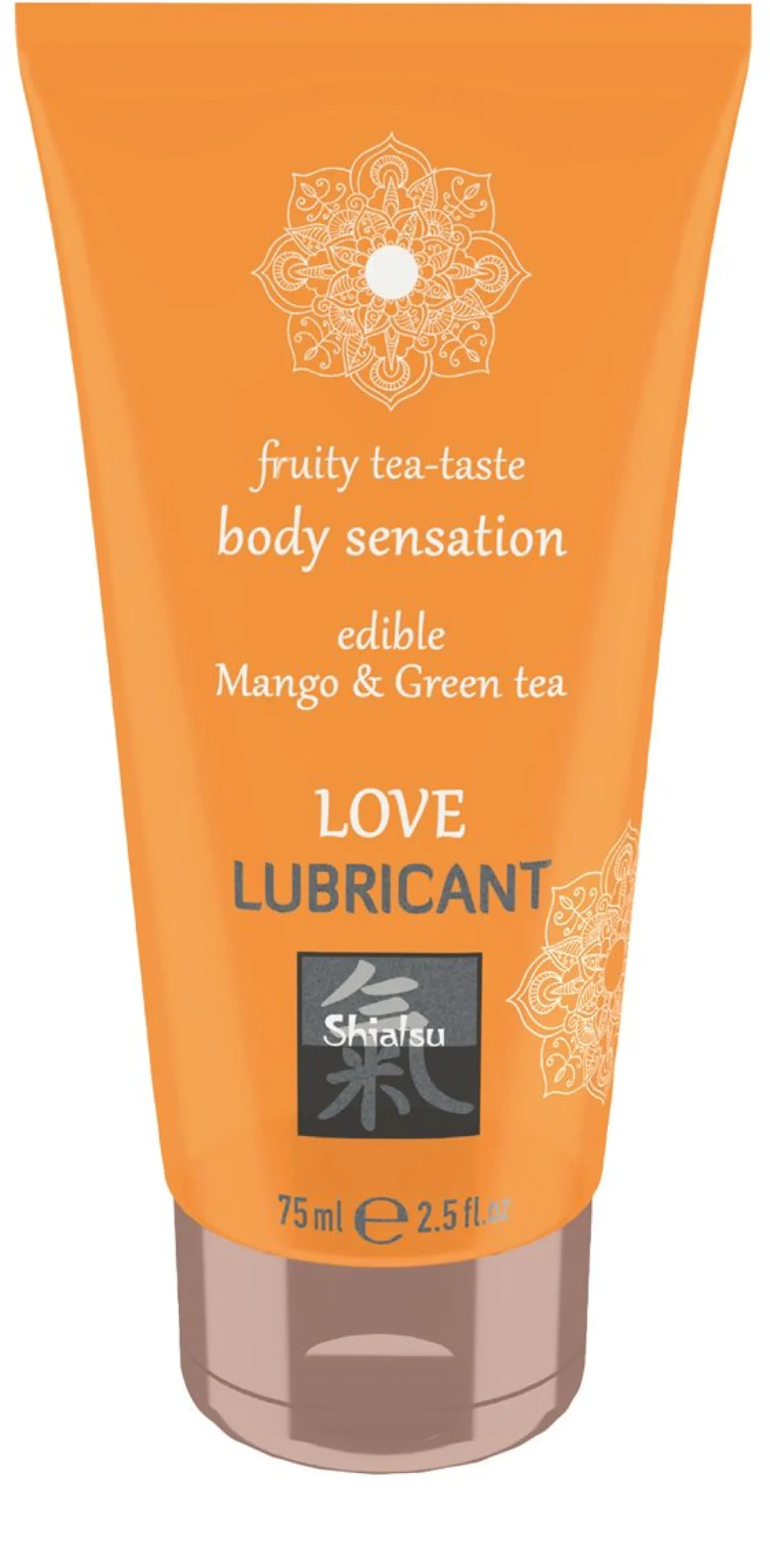 Shiatsu - Lubrifiant comestible à la mangue et thé vert - 75 ml