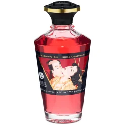 Shunga - Huile Chauffante Aphrodisiaque Vin de Fraise 100 ml
