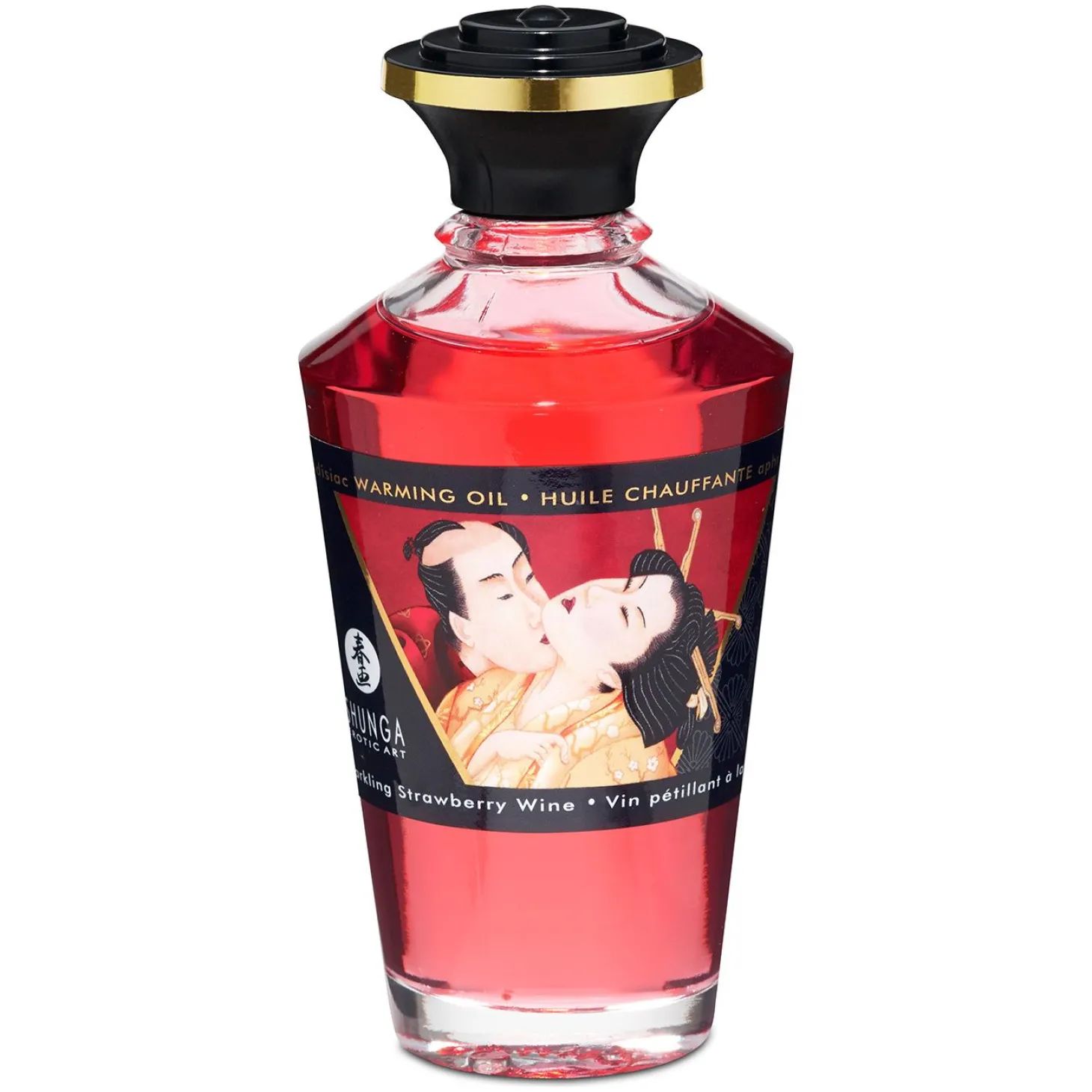 Shunga - Huile Chauffante Aphrodisiaque Vin de Fraise 100 ml