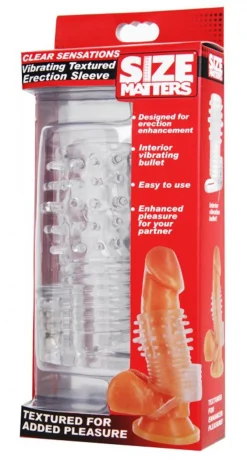 Size Matters - Clear Sensations Gaine Pénienne Vibrante - Transparente
