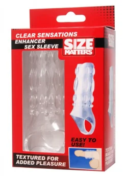 Size Matters - Gaine pénienne texturée - Transparent