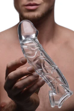 Size Matters - Manchon courbé transparent pour extension de pénis