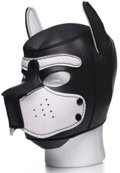 Spike Puppy BDSM Hood - Noir/Blanc
