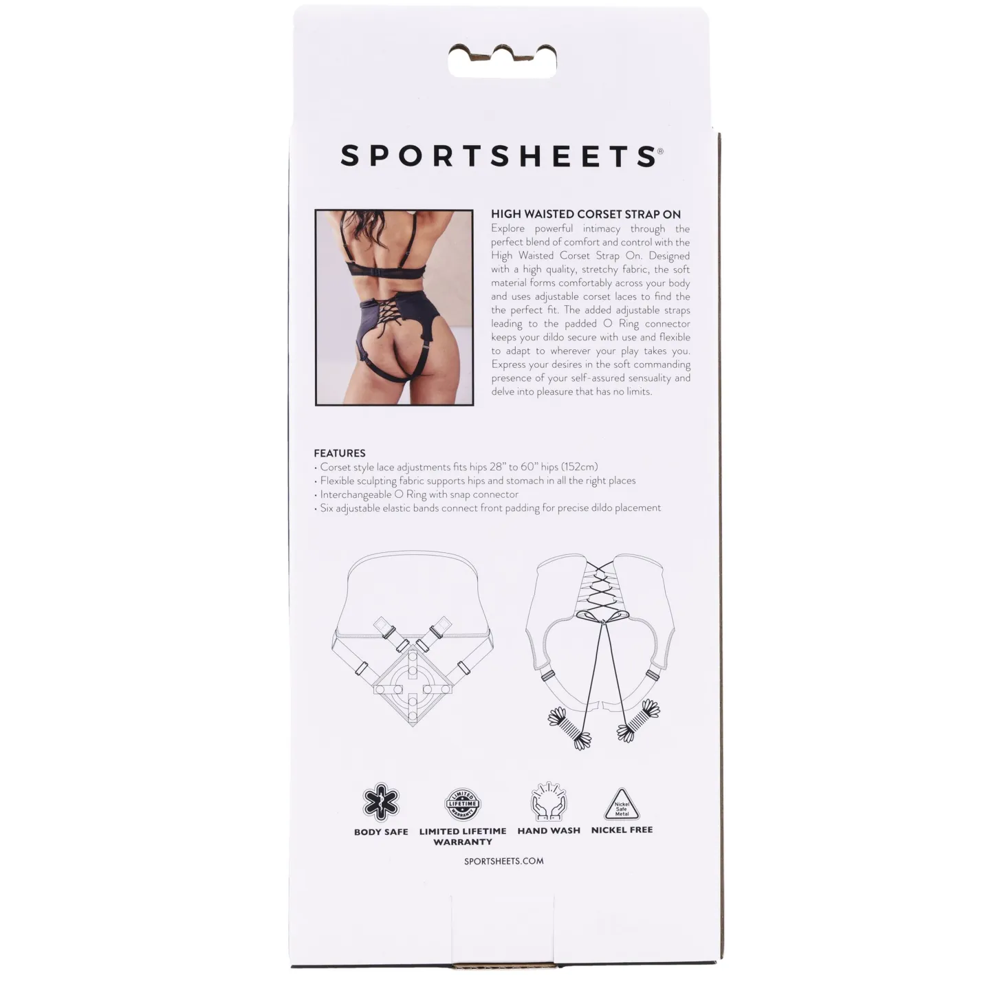 Sportsheets – Harnais Corset Taille Haute