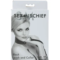 Sportsheets - Sex & Mischief Black Leash & Collar