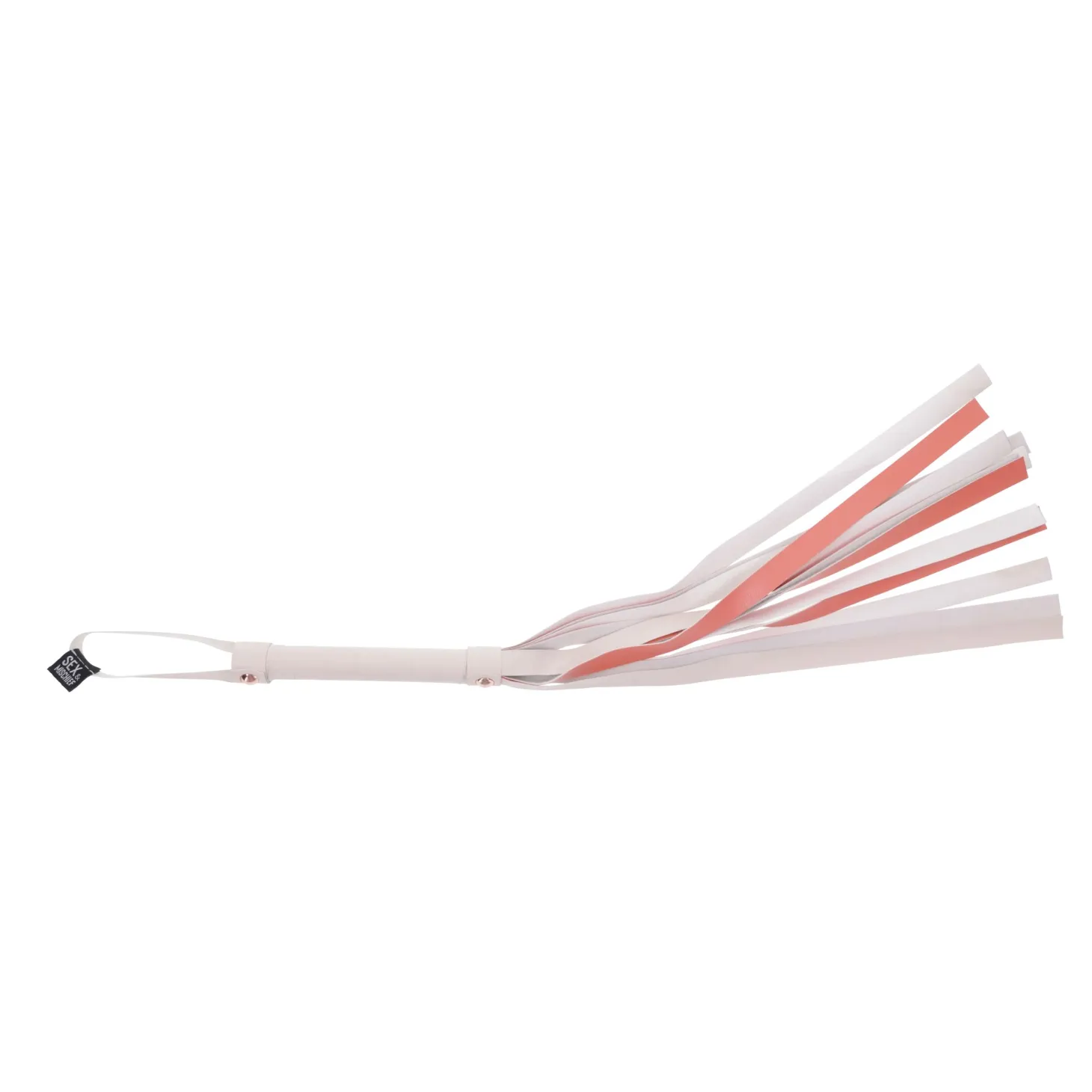 Sportsheets – S&M Peaches ‘n CreaMe Flogger Rayé – Cream & Orange