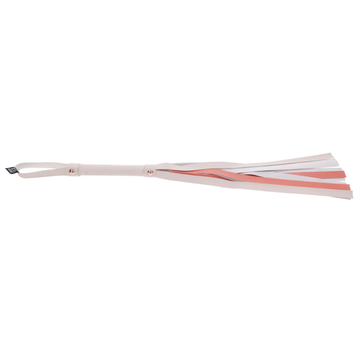 Sportsheets – S&M Peaches ‘n CreaMe Flogger Rayé – Cream & Orange