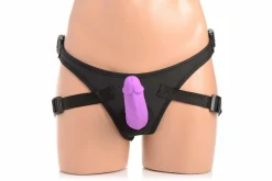 Strap U - Double Dildo avec Harnais - Violet