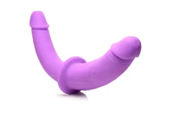 Strap U - Double Dildo avec Harnais - Violet