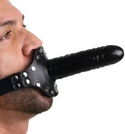 Strict Leather - Bâillon cuir avec dildo