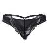 String avec dentelle - Noir