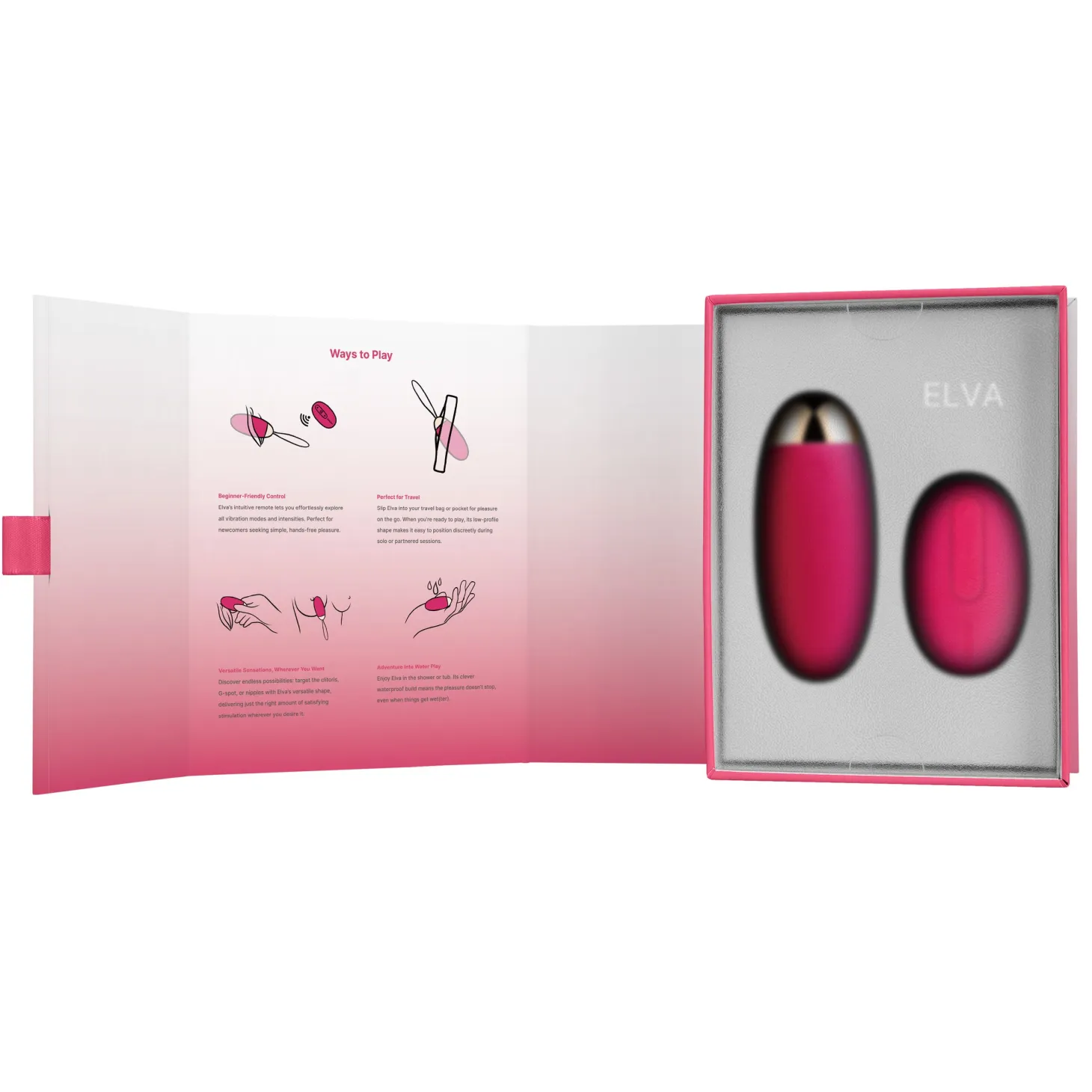 SVAKOM - Elva Œuf Vibrant avec Télécommande - Rose