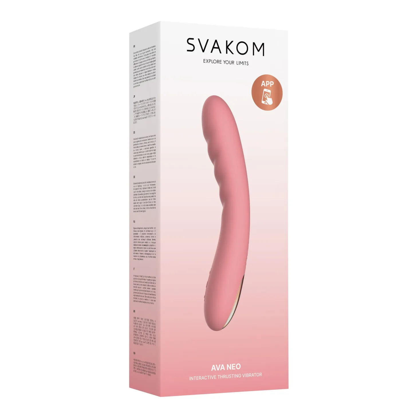SVAKOM - Vibromasseur va-et-vient connecté "Ava Neo" - Pêche