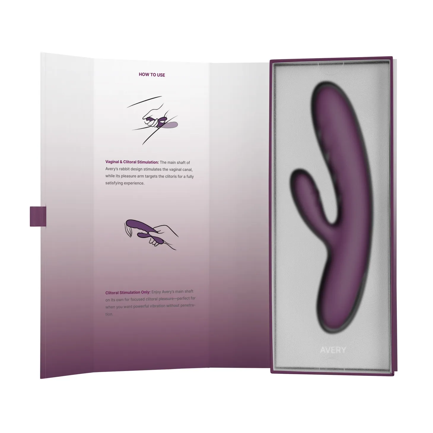 SVAKOM - Vibro rabbit va-et-vient "Avery" - Lilas