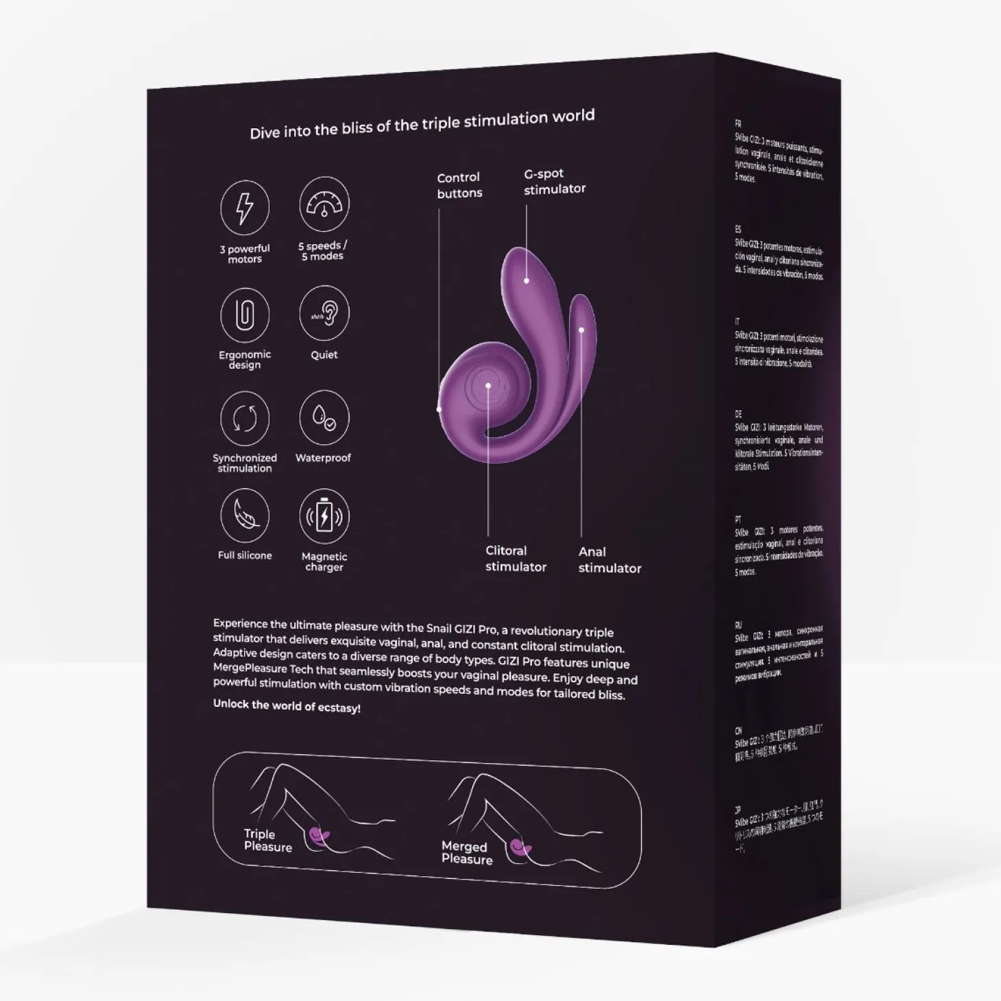 SVibe - Gizi Pro Vibromasseur Triple - Grape