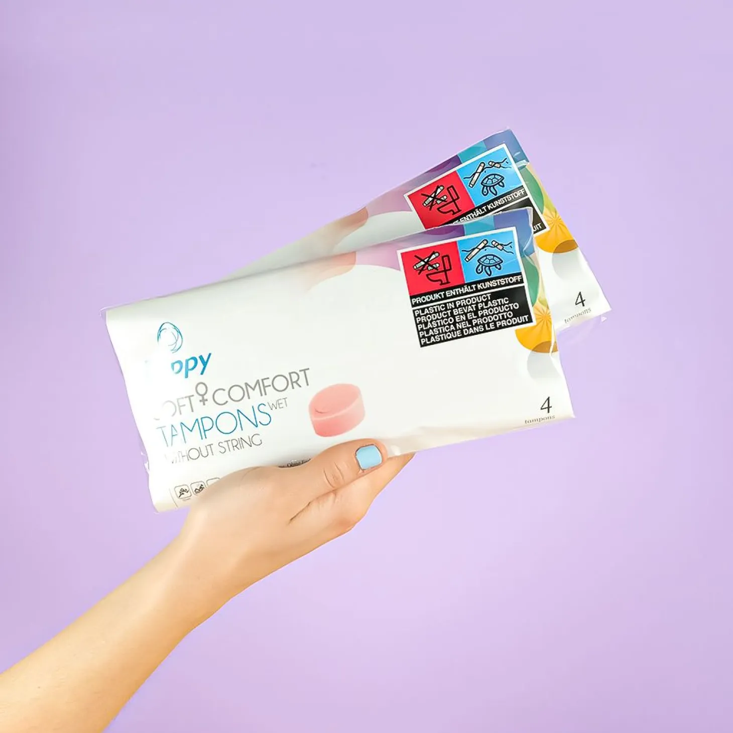 Tampons MOUILLÉS Beppy Soft + Comfort - 8 pièces