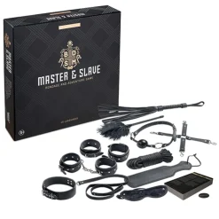 Tease & Please - Jeu BDSM Deluxe avec 9 accessoires - Noir