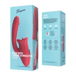 Teazers - Dildo avec stimulateur de clitoris - Rouge