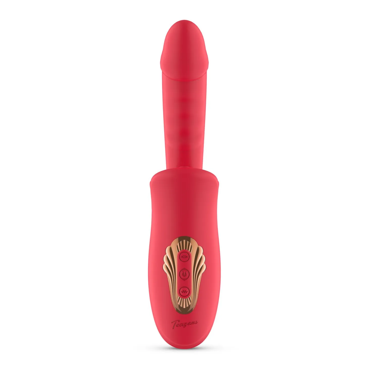 Teazers - Dildo avec stimulateur de clitoris - Rouge