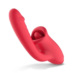 Teazers - Dildo avec stimulateur de clitoris - Rouge