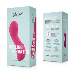 Teazers – Mini Vibromasseur Rolling – Rose Framboise