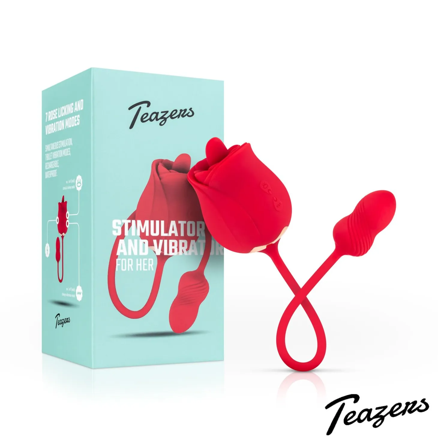 Teazers Rose Vibromasseur et stimulateur clitoridien