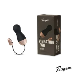 Teazers - Œuf vibrant avec télécommande - Noir