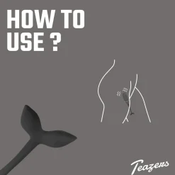 Teazers – Œuf Vibrant Avec Télécommande – Noir