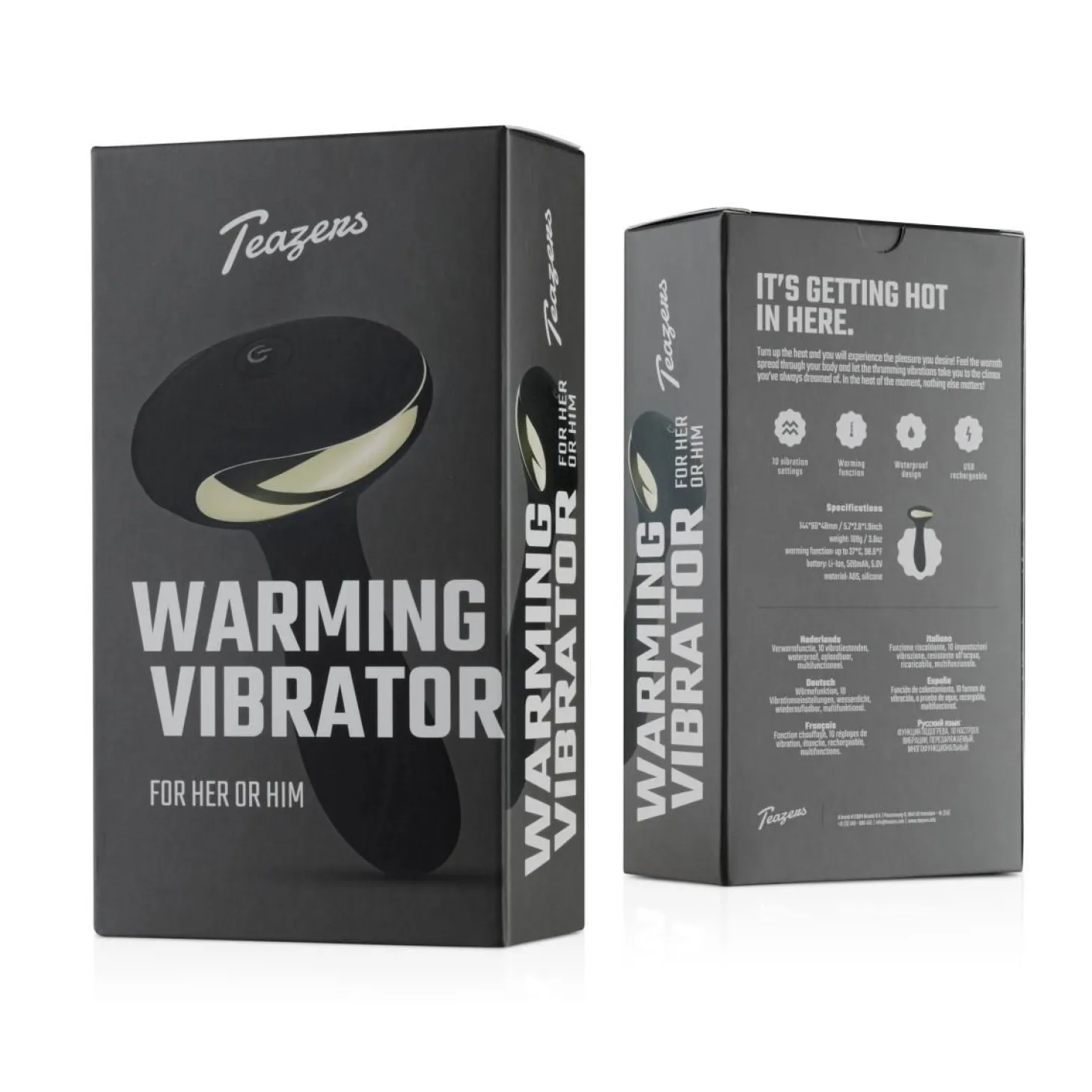 Teazers - Vibromasseur anal chauffant - Noir