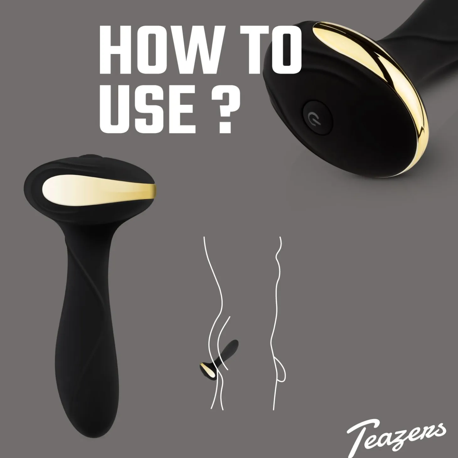Teazers - Vibromasseur anal chauffant - Noir