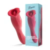 Teazers - Vibromasseur avec stimulateur clitoridien lécheur - Rouge
