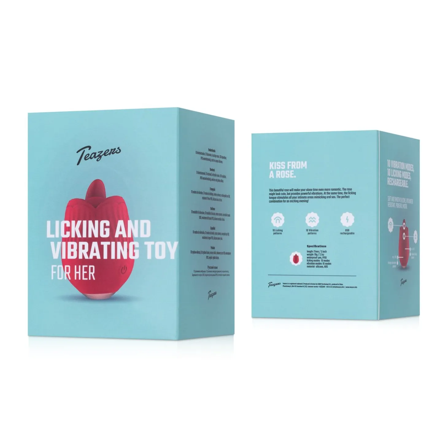 Teazers Vibromasseur Rose - Léchage et Vibrations