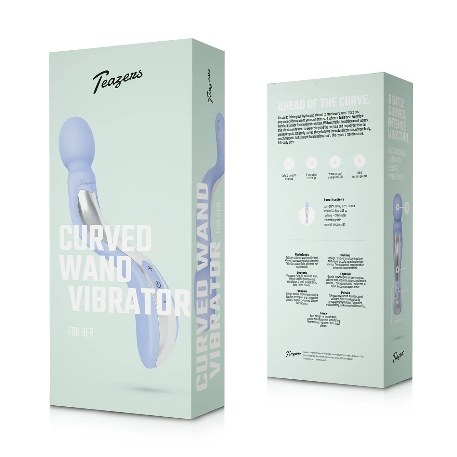 Teazers – Vibromasseur Wand Courbé – Lavande