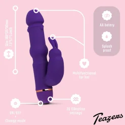 Teazers - Vibro rabbit en silicone - Violet