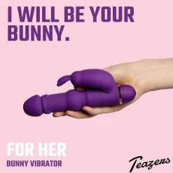 Teazers - Vibro rabbit en silicone - Violet