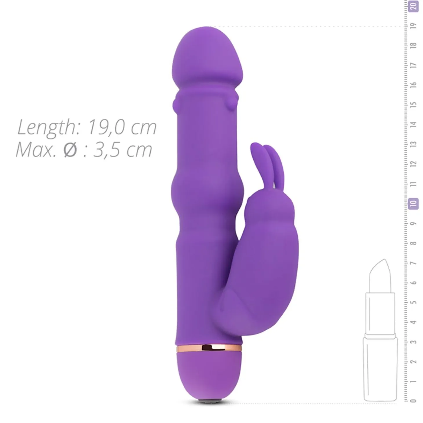 Teazers - Vibro rabbit en silicone - Violet