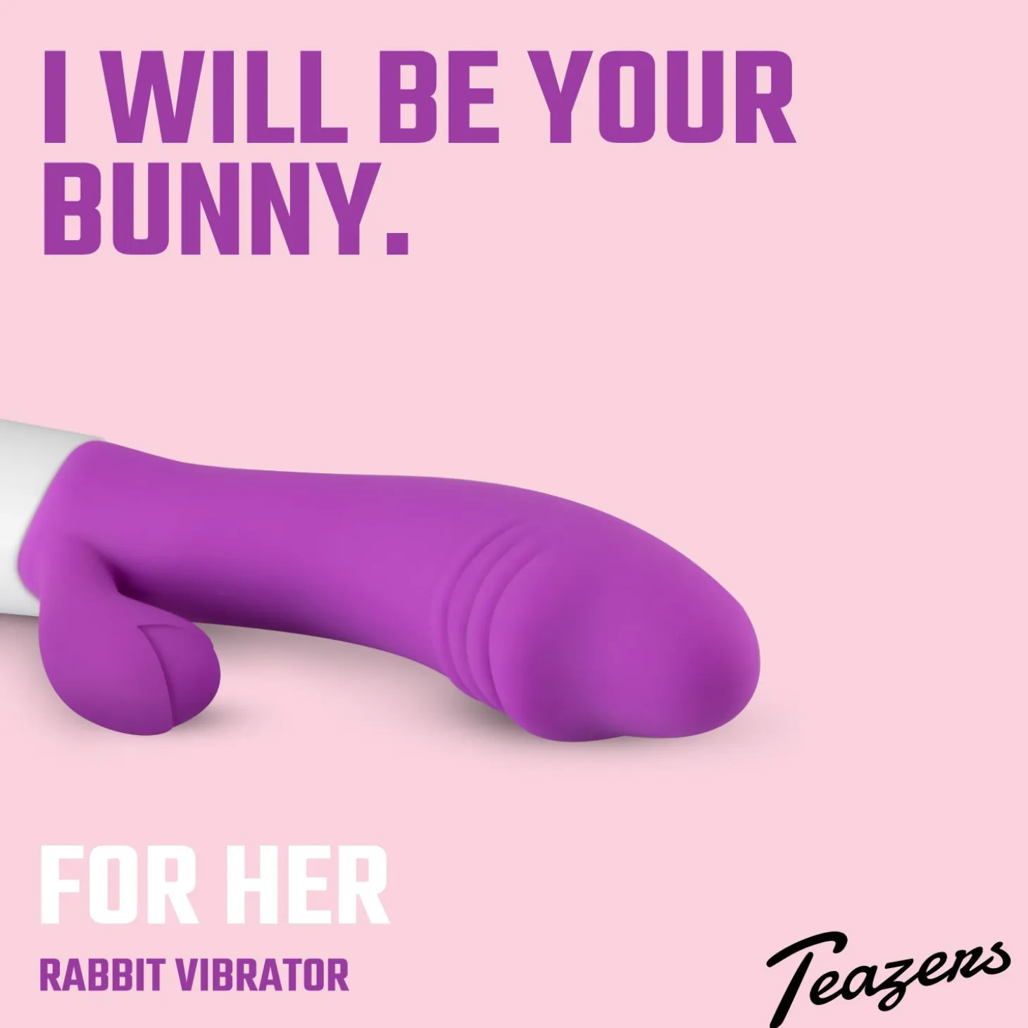 Teazers - Vibro rabbit réaliste - Violet