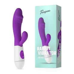 Teazers - Vibro rabbit réaliste - Violet
