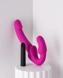 Temptasia - Gode-ceinture vibrant sans harnais Estella - Rose