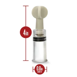 Temptasia - Ventouses à vis pour le clitoris et les tétons - Lot de 3 - Transparent