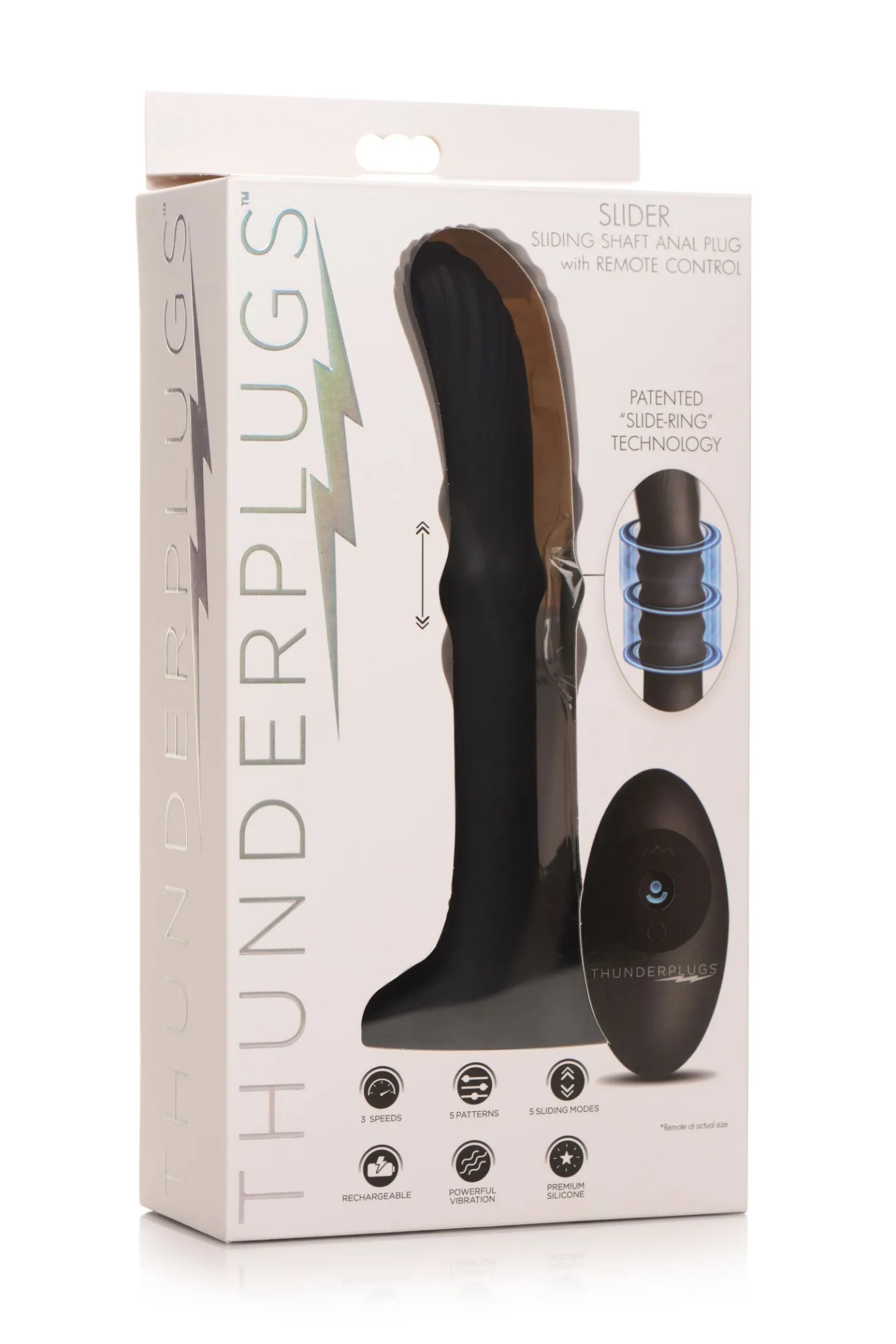 Thunderplugs - Vibromasseur anal avec hampe mobile