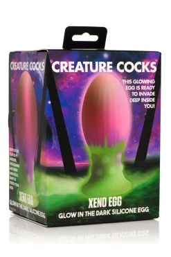 Œuf en Silicone Xeno qui Brille dans le Noir - XL