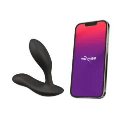 Vector+ Vibromasseur prostatique connecté à une application et avec télécommande - Noir