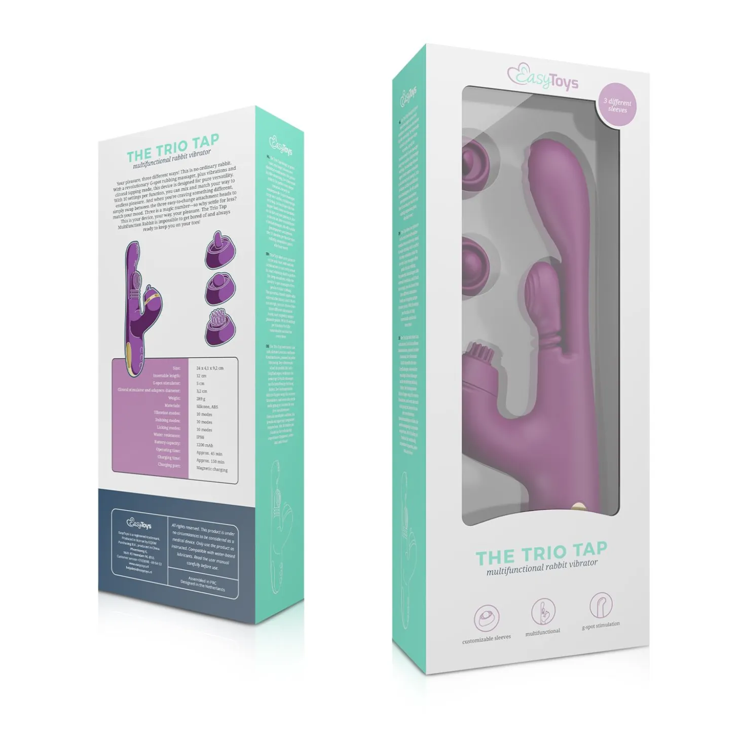 Vibe Collection - Trio Tap - Rabbit Multifonction
