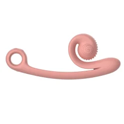 Vibromasseur Double Snail Vibe Curve - Rose Pêche