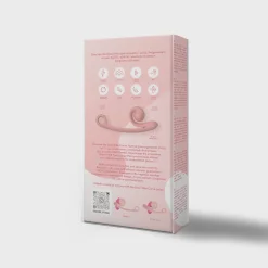 Vibromasseur Double Snail Vibe Curve - Rose Pêche