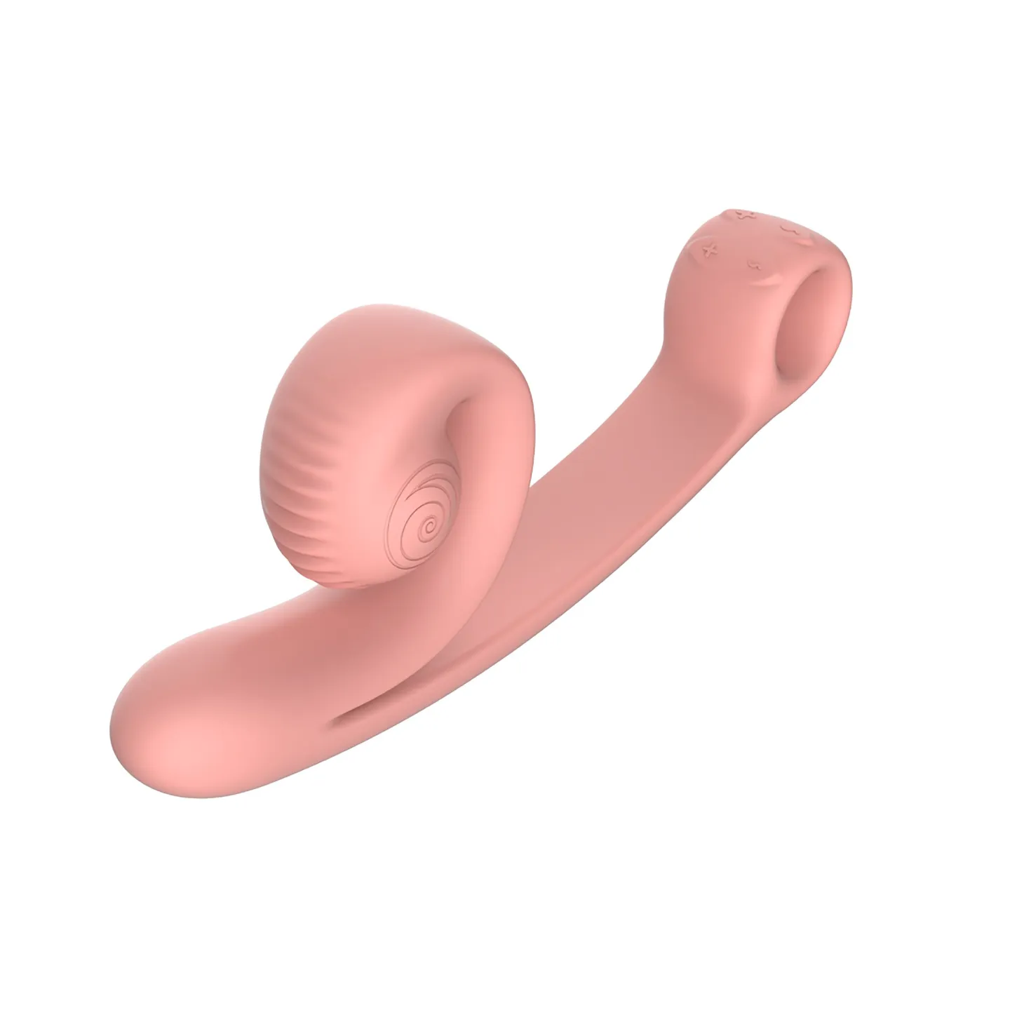 Vibromasseur Double Snail Vibe Curve - Rose Pêche